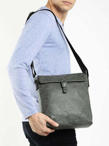 Hiveaxon Grey Messenger Bag