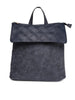 Hiveaxon Navy Blue Textured Backpack