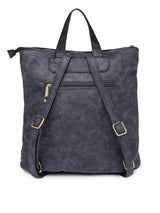 Hiveaxon Navy Blue Textured Backpack